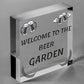 Beer Garden Bar Sign For Garden Pub Man Cave Shed Plaque Alcohol Friend Gift