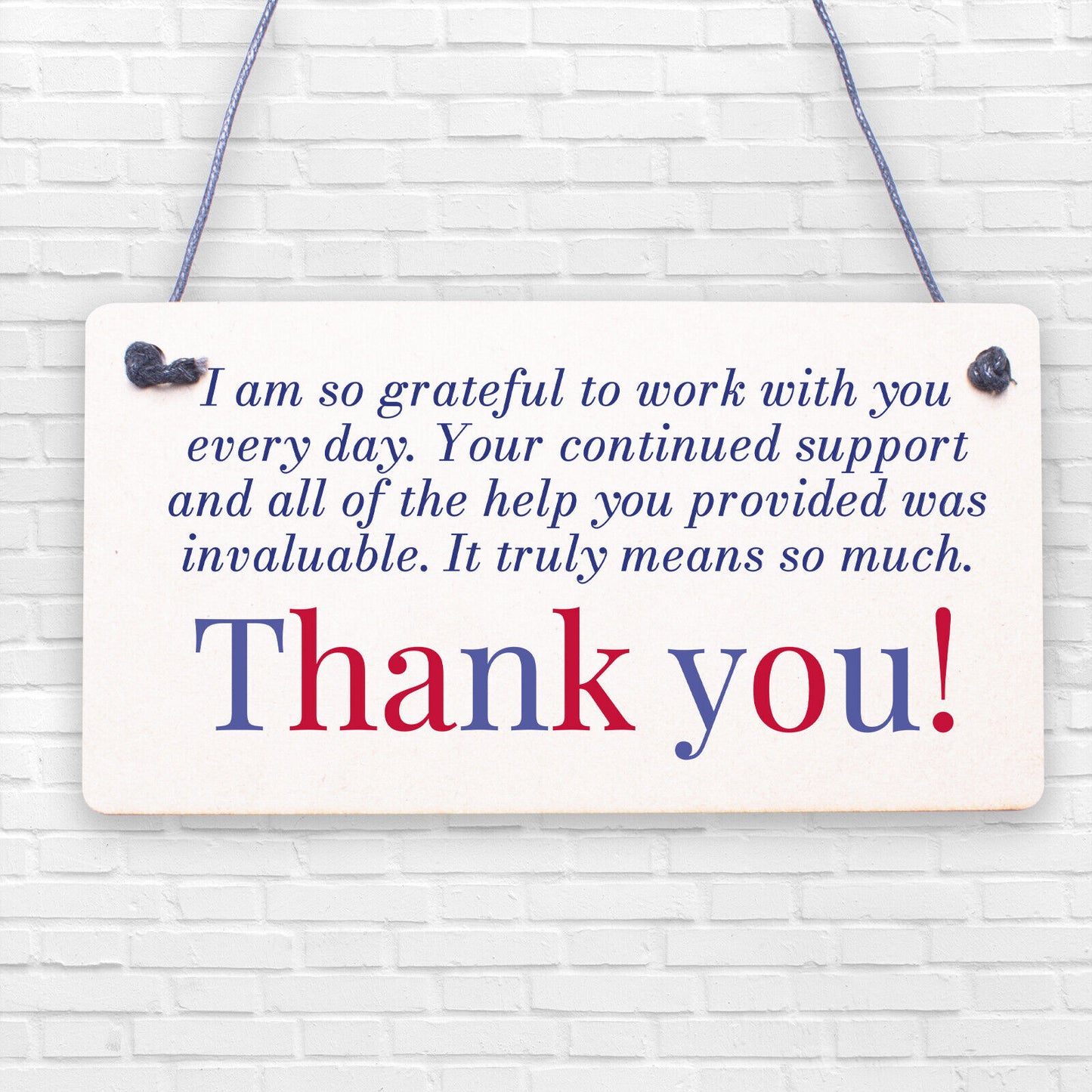 Colleague Gift Plaque Friendship Friend Sign Thank You Leaving Job Work Gift