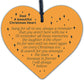 CHRISTMAS Tree Decoration In Memory Of Dad Memorial Wooden Heart Bauble Gift