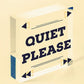 QUIET PLEASE Do Not Disturb Hanging Door Plaque Salon Treatment Bedroom Sign