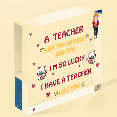 Teacher Poem Special Thank You Gift From Student Nursery School Preschool Gift