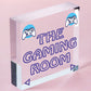 GAMING ROOM Sign Neon Effect Hanging Games Room Man Cave Bedroom Sign