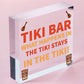 Funny Tiki Bar Decor Sign For Home Garden Bar Hanging Man Cave Cocktail Bar