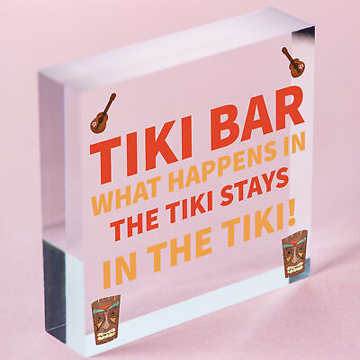 Funny Tiki Bar Decor Sign For Home Garden Bar Hanging Man Cave Cocktail Bar