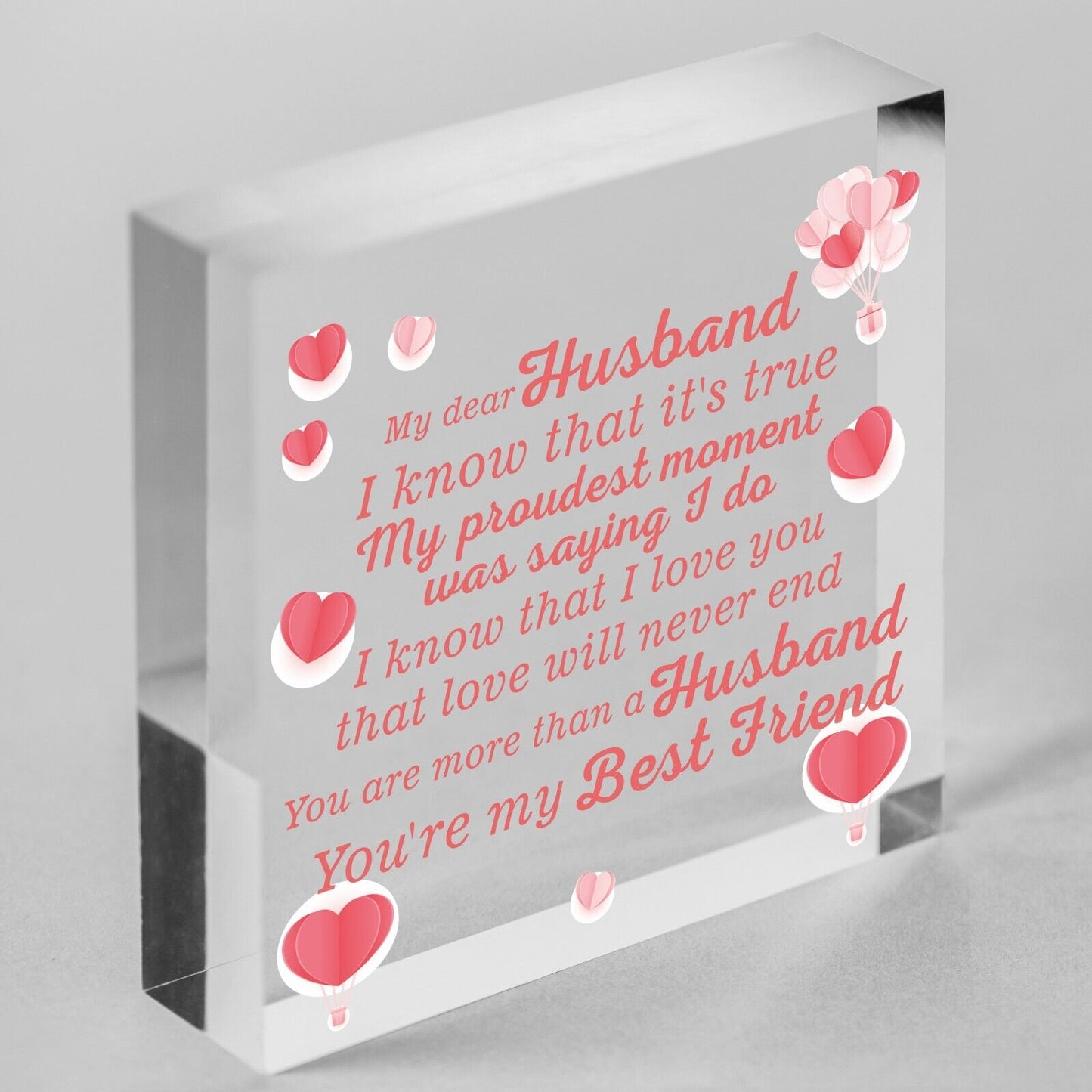 Anniversary Card Husband Gift For Him 1st 2nd 3rd 4th Anniversary Idea Heart