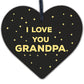 Silver Heart Tin Grandpa Gift Christmas Birthday Present To Say I Love You