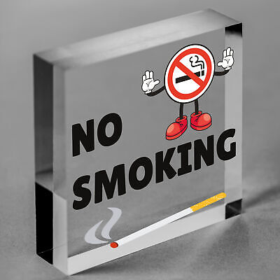 No Smoking Area Hanging Sign Hotel Garden Pub Bar Door Wall Warning Plaque