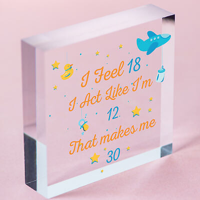 30th Birthday Decorations Funny Novelty Gifts Card For Brother Sister Friend