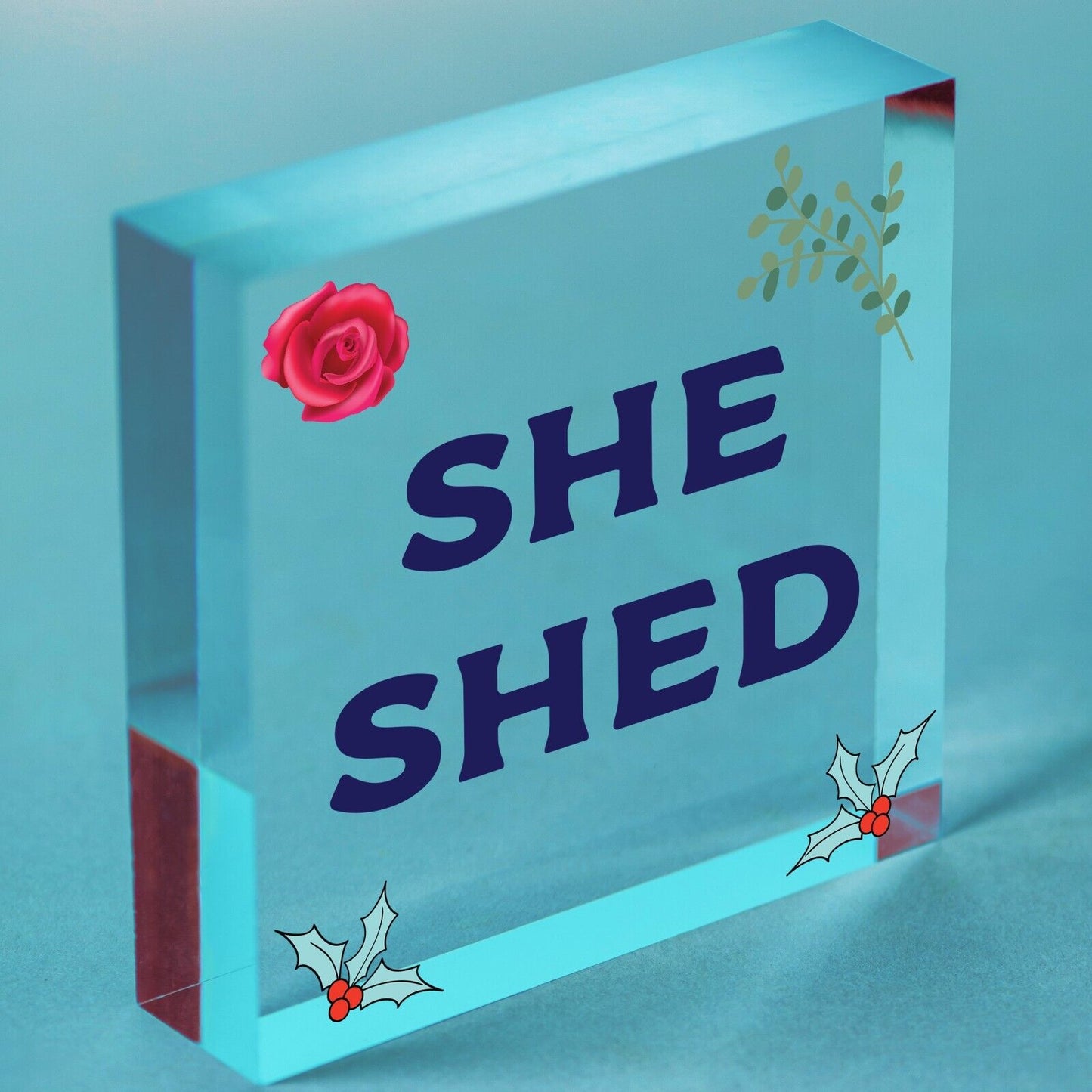 She Shed Garden Woman Cave Mum Sister Friendship Home Gift For Her Plaque