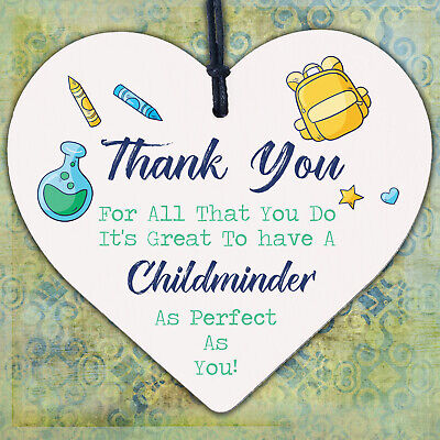 Childminder Perfect Thank You Gift BabySitter Hanging Plaque Nursery Sign Wood