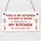 Vintage This Is My Kitchen Funny Plaque Shabby Chic Kitchen Wall Retro Sign Gift