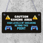 Funny Rude Gaming Sign Gamer Gift For Son Brother Christmas Birthday Gift Idea