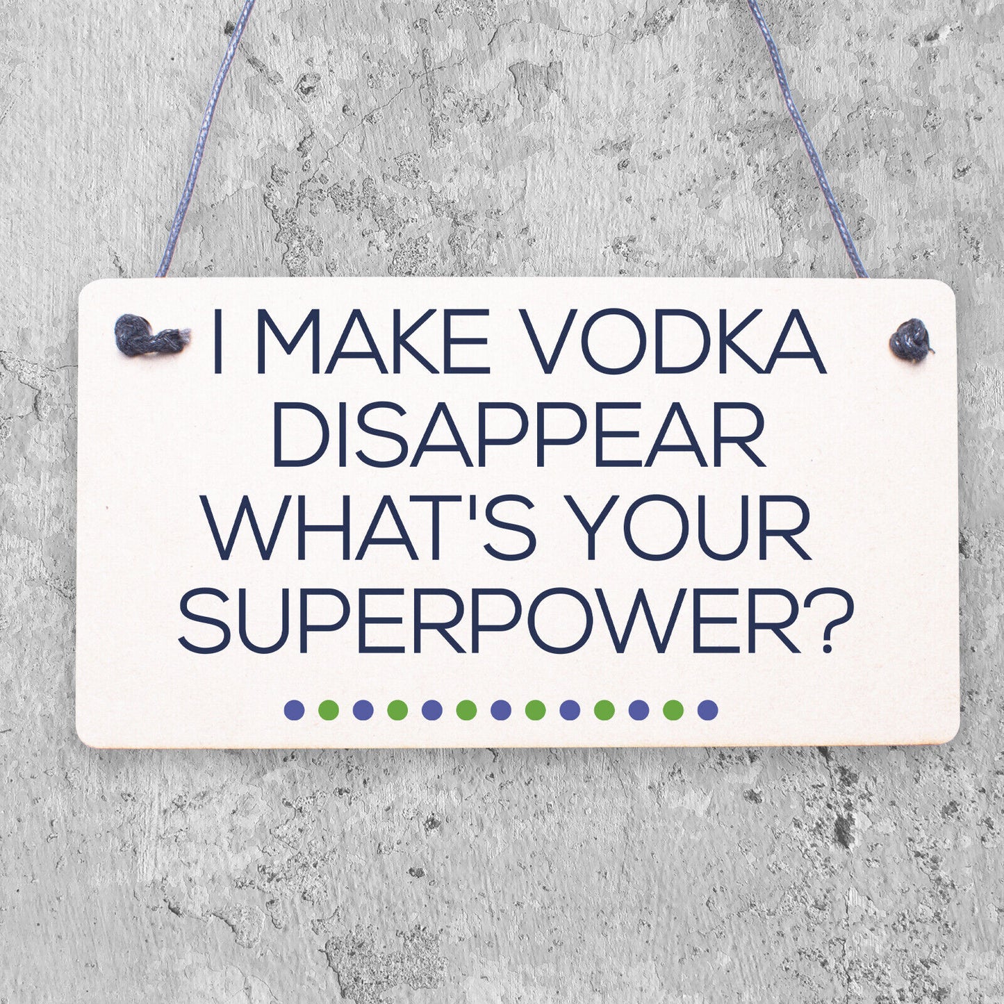 Funny Make Vodka Disappear Alcohol Gift Man Cave Home Bar Wall Plaque Pub Sign