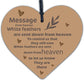 In Memory Hanging Wooden Heart Wall Plaque Mum Dad Memorial Grave Sign Gift