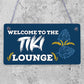 The Tiki Lounge Novelty Home Bar Sign Hanging Garden Bar Decor Tropical Signs