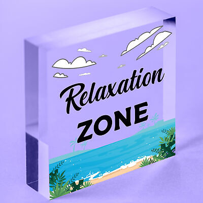 Relaxation Zone Hot Tub Man Cave Bathroom Garden Plaque Hanging Shed Sign