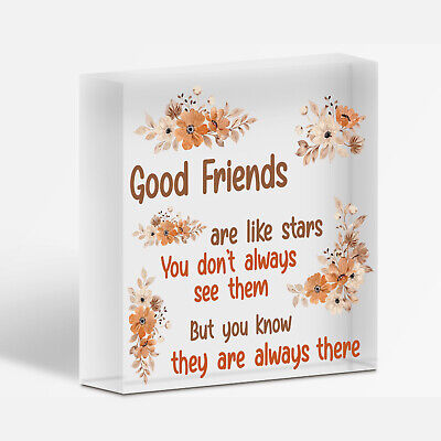 Thank You Best FRIEND Gifts Wood Heart Christmas Friendship Gift Birthday Plaque