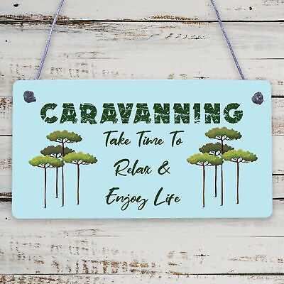 Caravan Sign Caravan Accessory Novelty Plaque Camping Sign Nan Grandad Dad Gift