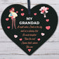 Memorial Gift For Grandad Acrylic Heart Christmas Memorial Decoration Gifts