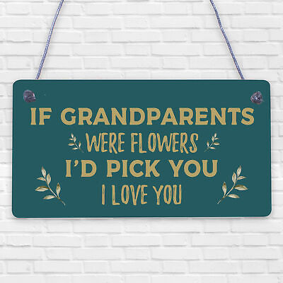 Cute Gift For Nan Grandad Grandparent Plaque Keepsake Gift From Grandchildren