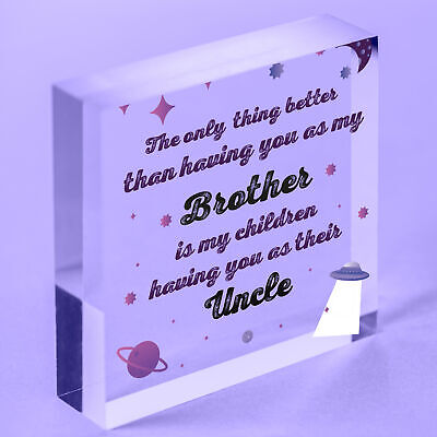 Best Uncle Gifts For Birthday Christmas Present Brother Plaque Niece Nephew Gift