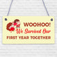 1st Anniversary Plaque First Anniversary Gift For Him Her Boyfriend Girlfriend