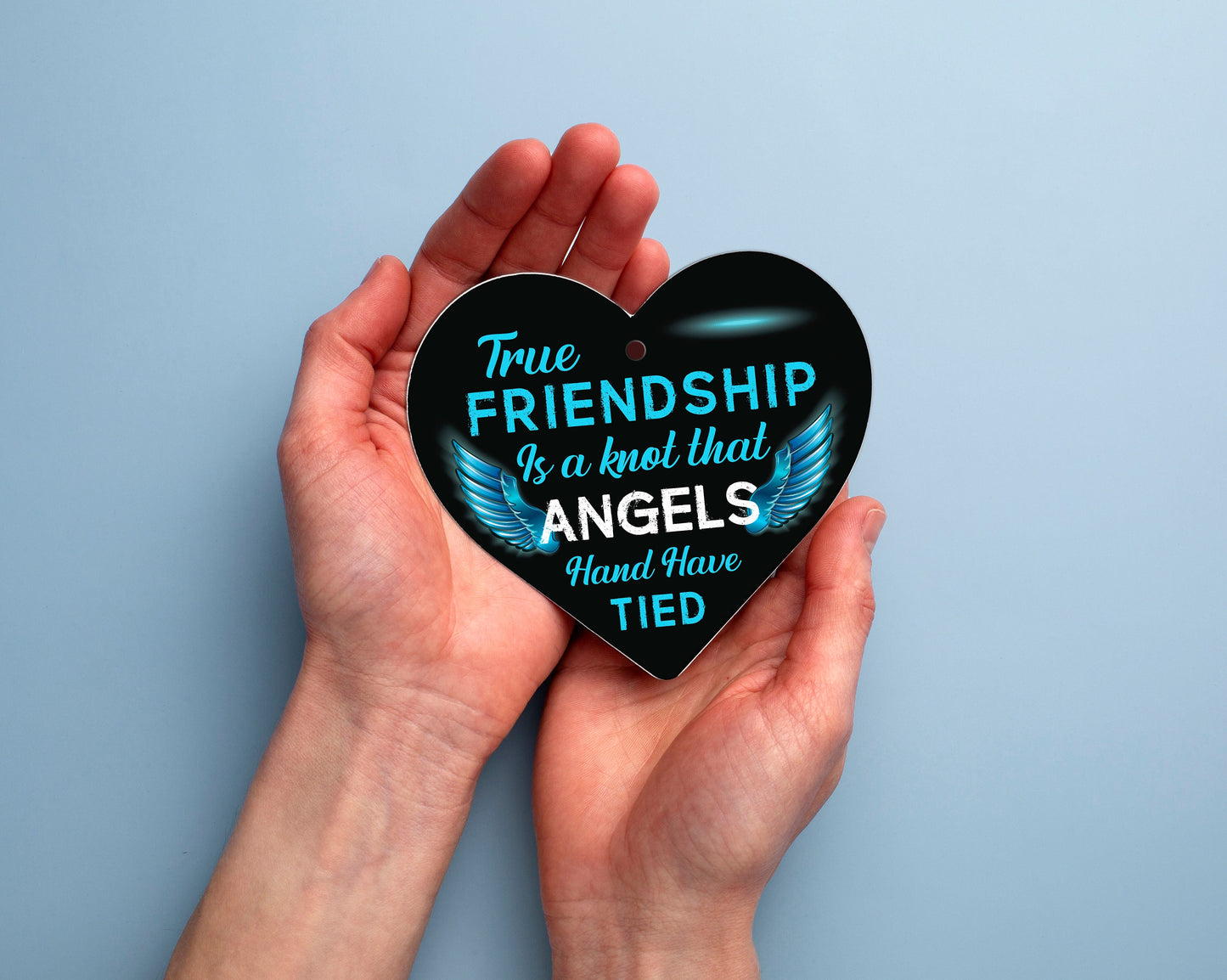 True Friendship Knot Angels Best Friend Gifts Hanging Plaque Friends Home Sign