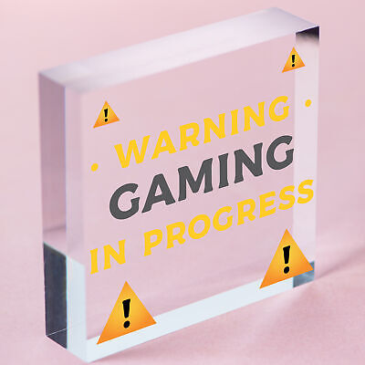 WARNING Gaming Door Sign Gamer Gifts Gamer Accessories Gamer Wall Art Decor