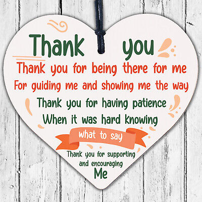 Thank You Gift Plaque Friendship Gift Mum Dad Best Friend Mothers Day Gifts