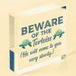 Beware Of The Tortoise Sign Hanging Wall Plaque Funny Pet Gift Turtle Sign Gift