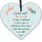 Robin Redbreast Mum Dad Nan Grandad Memorial Wood Heart Plaque Grave Gift Sign