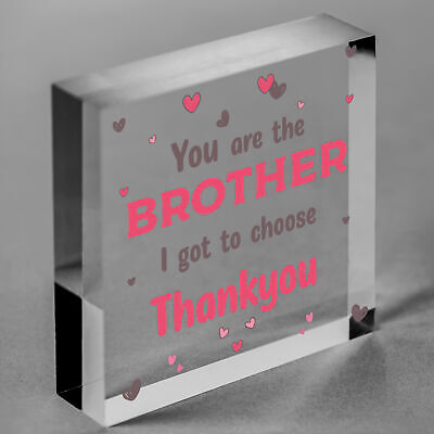 Best Friend Brother Gift Wood Heart Friendship Gift Birthday Plaque Gift For Him