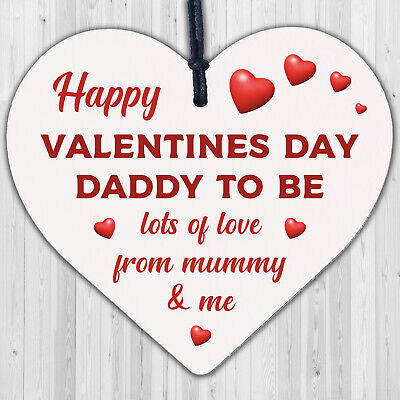 Valentines Day Card For Daddy To Be Gift From The Bump Card Daddy To Be Card