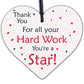 Colleague THANK YOU Gifts Wooden Heart Plaque Employee Teacher Volunteer Gifts