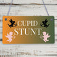 Cupid Stunt Funny Man Cave Home Bar Shed Pub Hanging Plaque Friendship Gift Sign