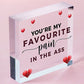 Hilarious Funny Anniversary Block For Him Her Valentines Day Block Husband Wife