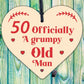 Rude 50th Birthday Funny Wooden Heart Birthday Gift For Dad Uncle Gift For Him