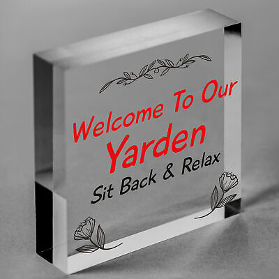 Yarden Sign For Outdoor Welcome Sign For Garden Summerhouse Home Gift