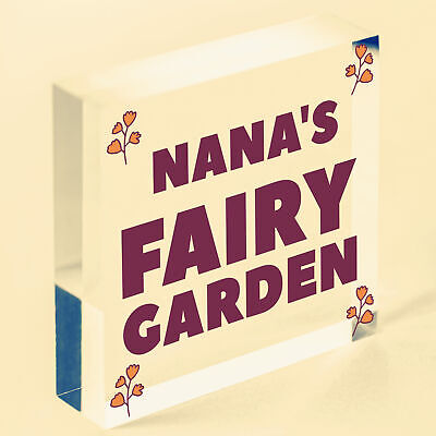 FAIRY GARDEN Plaque PERSONALISED Summerhouse Garden Shed Sign