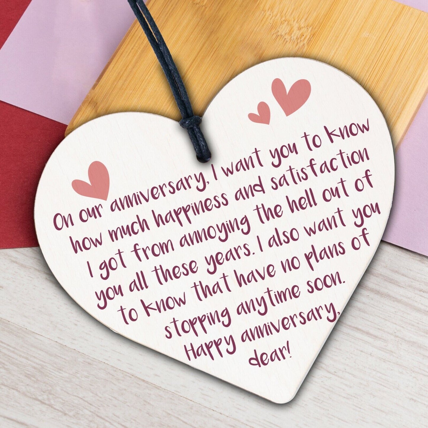 1st Wedding Anniversary Gift Wooden Heart First Wedding Anniversary Gift For Her