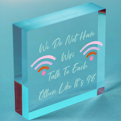 No Wifi Talk 98 Funny Bar Restaurant Pub Hotel Hanging Plaque Gift Sign