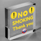 No Smoking Thank You Smoking Area Garden Pub Bar Smoking Area Plaque Wooden Sign