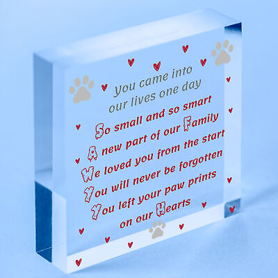 Memorial Gift For Dog Cat Lover Memorial Pet Sign Keepsake Gift For Family Heart