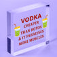 Vodka Botox Funny Alcohol Gift Man Cave Home Bar Hanging Plaque Pub Friends Sign