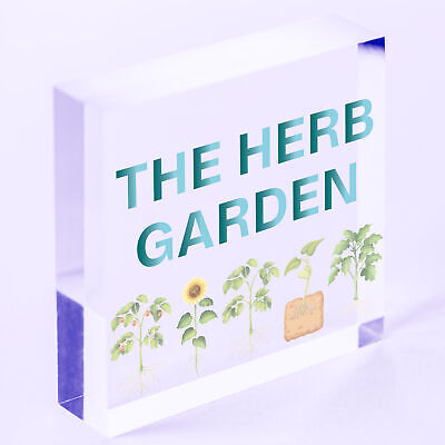 Herb Garden Hanging Sign SummerHouse Garden Shed Plaque Friendship Gift For Her