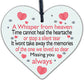 Miss You Always Mum Nan Dad Tribute Wood Heart Memorial Decoration Plaque Bauble