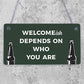 Funny Bar Welcome Sign Novelty Man Cave Gifts Home Bar Decor Garden Gifts