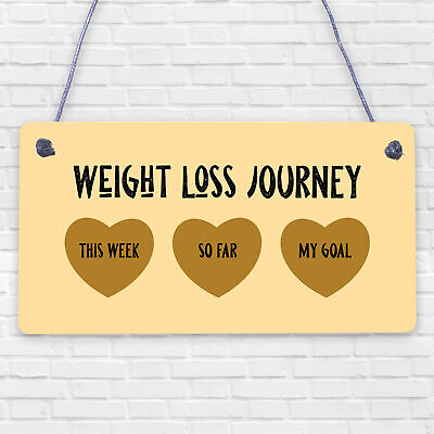 Weight Loss Tracker Chalkboard Hanging Sign Weight Watchers Progress Plaque