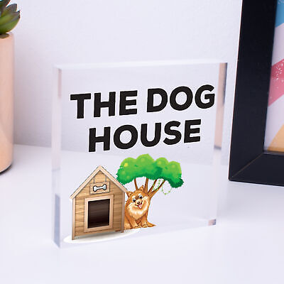 Funny Man Cave Sign THE DOG HOUSE Garage Pub Bar Sign Gift For Men Dad