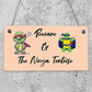 Beware Of The Ninja Tortoise Hanging Plaque Reptile Tank Door Gate Sign Garden